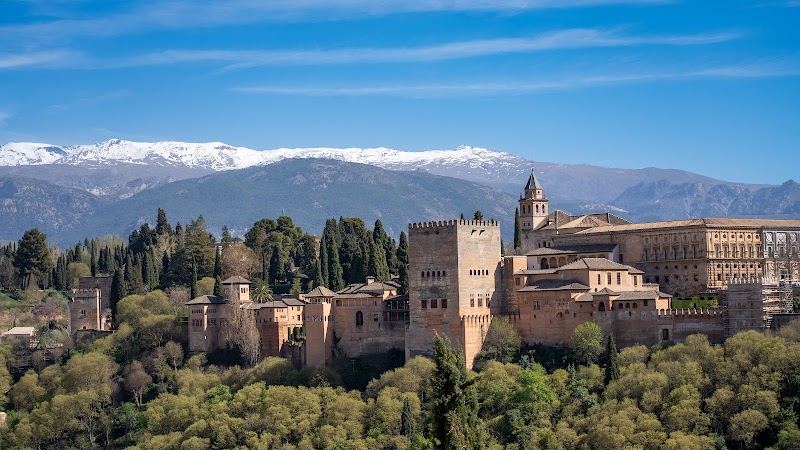 The Alhambra palace overlooking Granada