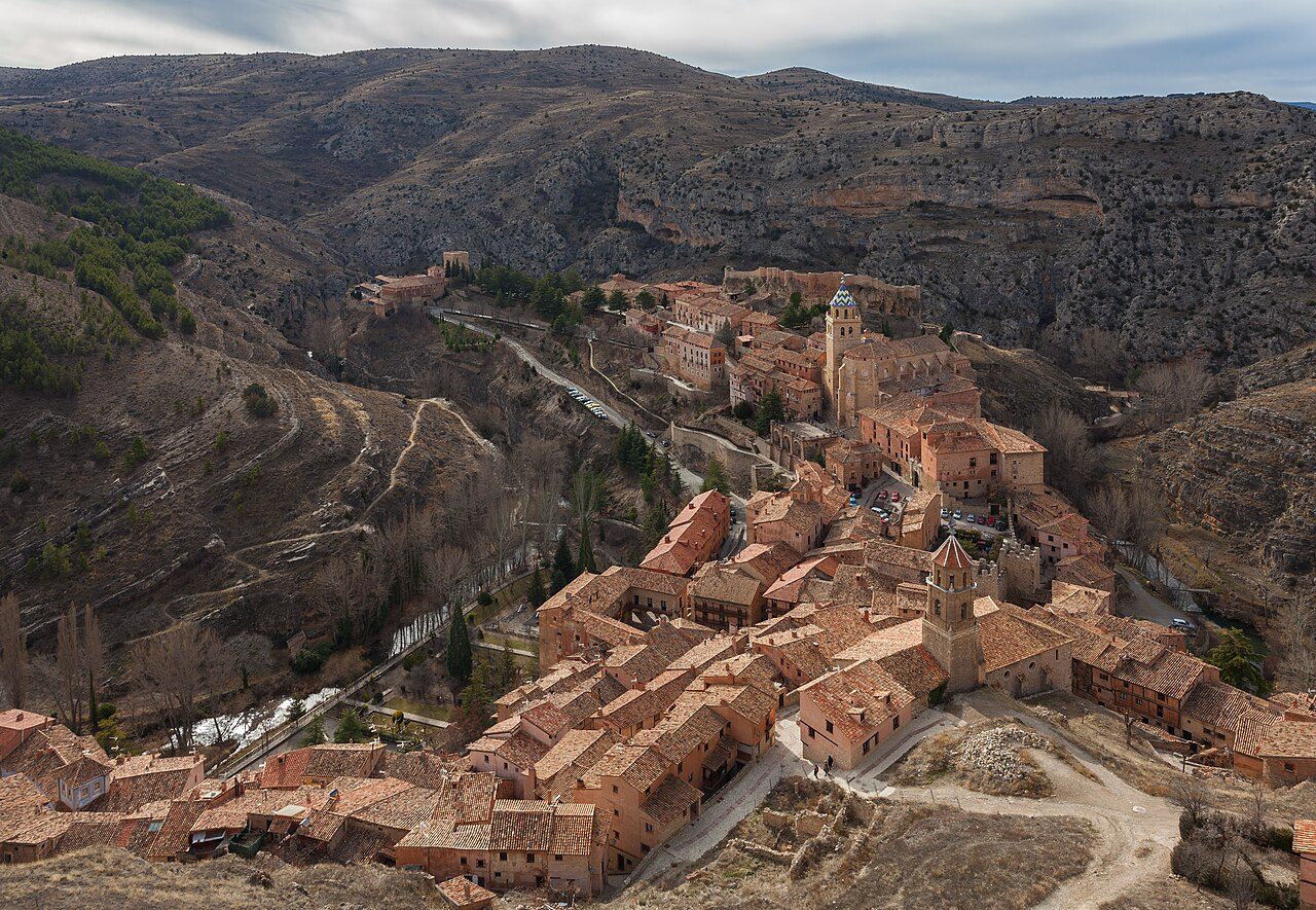 The rose-coloured medieval town of Albarracín, Aragón