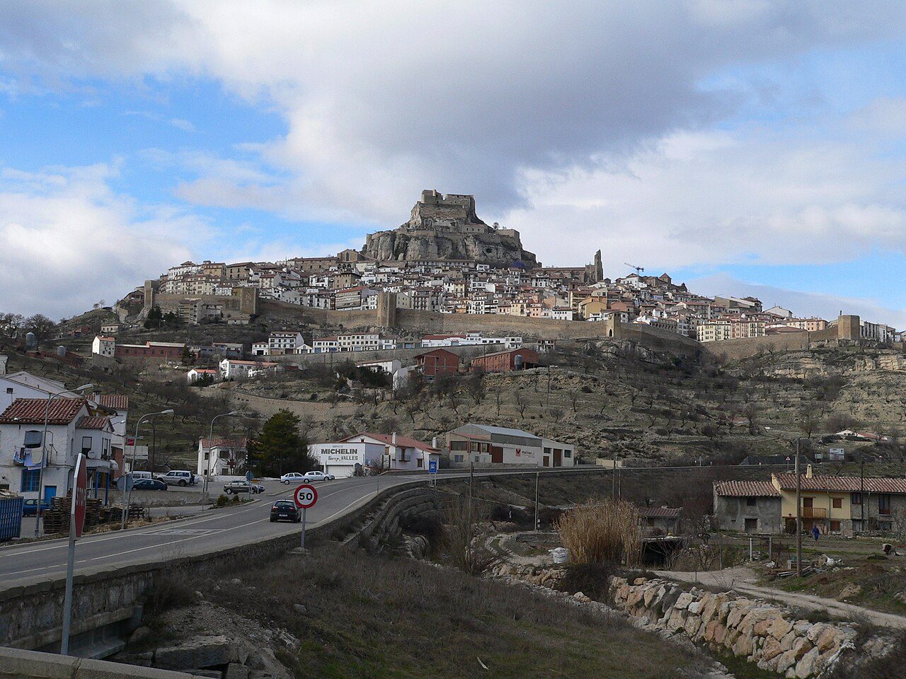 The walls and hilltop castle of Morella, Valencian Community